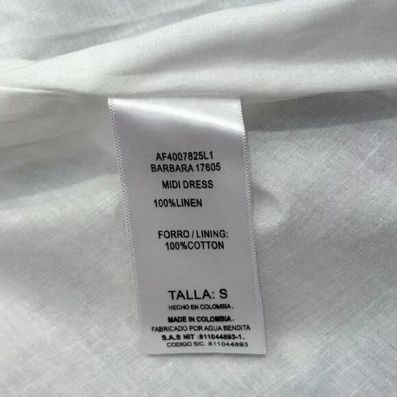 Agua by Agua Bendita Barbara Bougainvillea embellished printed linen midi dress - Picture 14 of 15